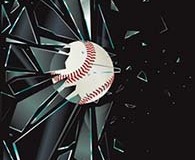 Broken Glass Baseball